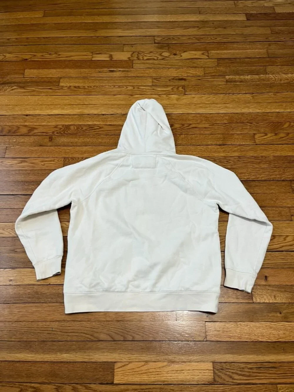 Banana Republic Men's Hoodie Sweatshirt Size Large Ivory Pullover Hooded